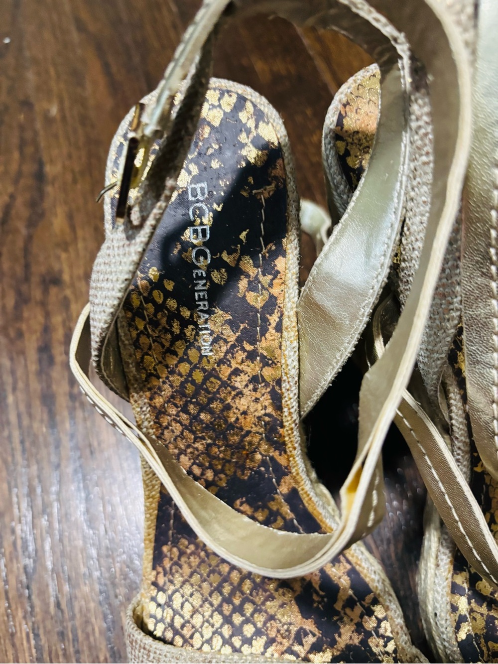 BCBGeneration, Snake Skin Wedge heels, Size 10 - Picture 5 of 5